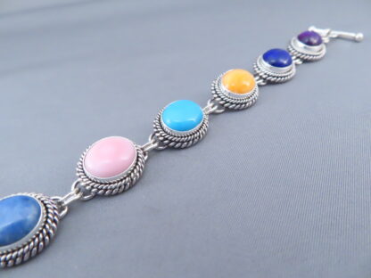 Multi-Stone Link Bracelet by Artie Yellowhorse