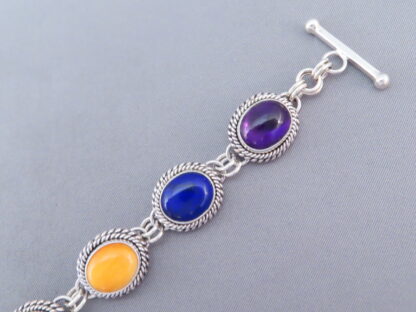 Multi-Stone Link Bracelet by Artie Yellowhorse