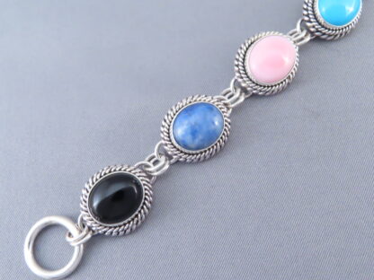 Multi-Stone Link Bracelet by Artie Yellowhorse