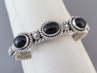 Black Onyx Cuff Bracelet by Artie Yellowhorse