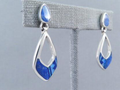 Lovely Lapis & Opal Inlay Earrings