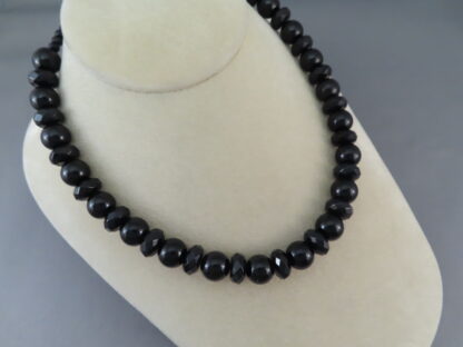 Black Onyx & Silver Bead Necklace by Artie Yellowhorse