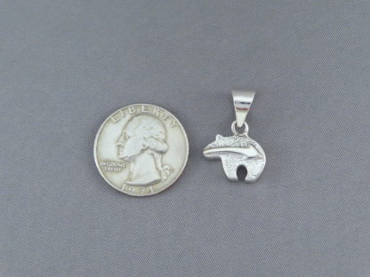 Lapis & Opal Inlay Bear Pendant – Small