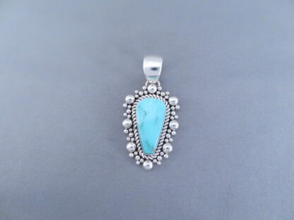Stormy Mountain Turquoise Pendant by Artie Yellowhorse