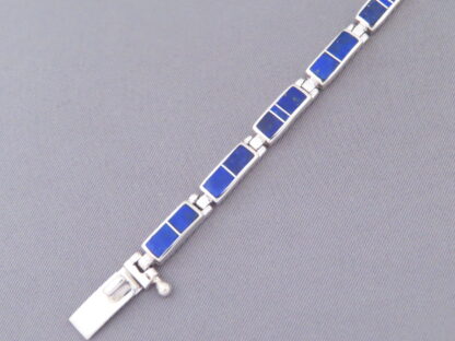 Lapis Inlay Link Bracelet (more dainty)