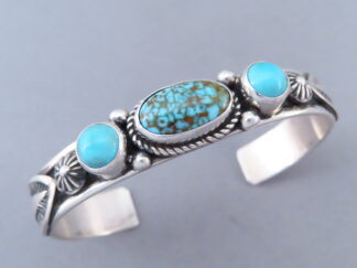 Sleeping Beauty AND Kingman Turquoise Cuff Bracelet