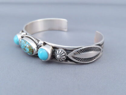 Sleeping Beauty AND Kingman Turquoise Cuff Bracelet