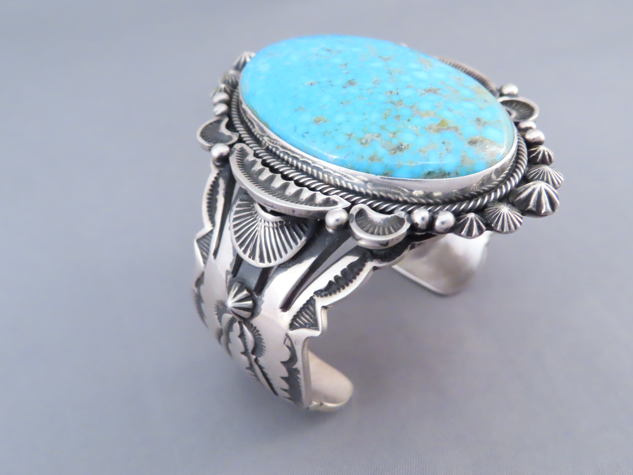 Aaron Toadlena Kingman Turquoise Bracelet Cuff