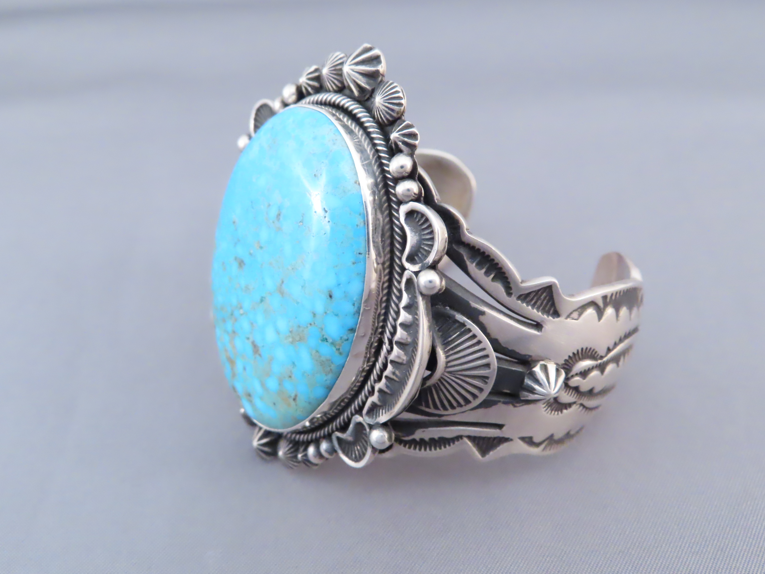 Aaron Toadlena Kingman Turquoise Bracelet Cuff