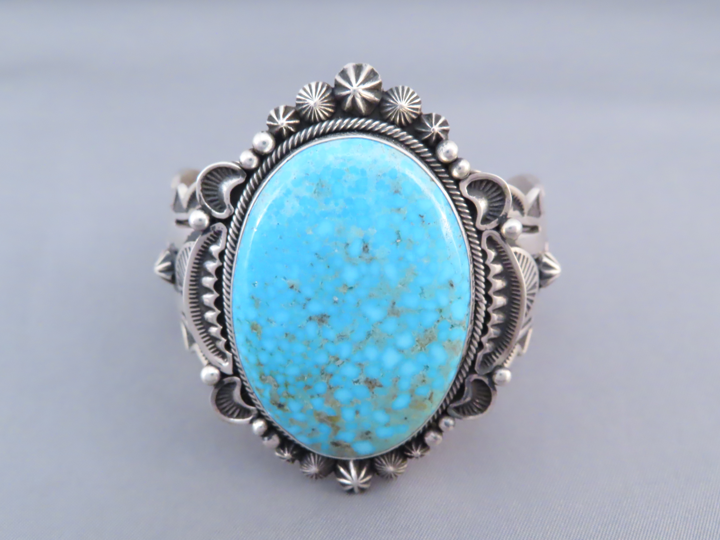 Aaron Toadlena Kingman Turquoise Bracelet Cuff