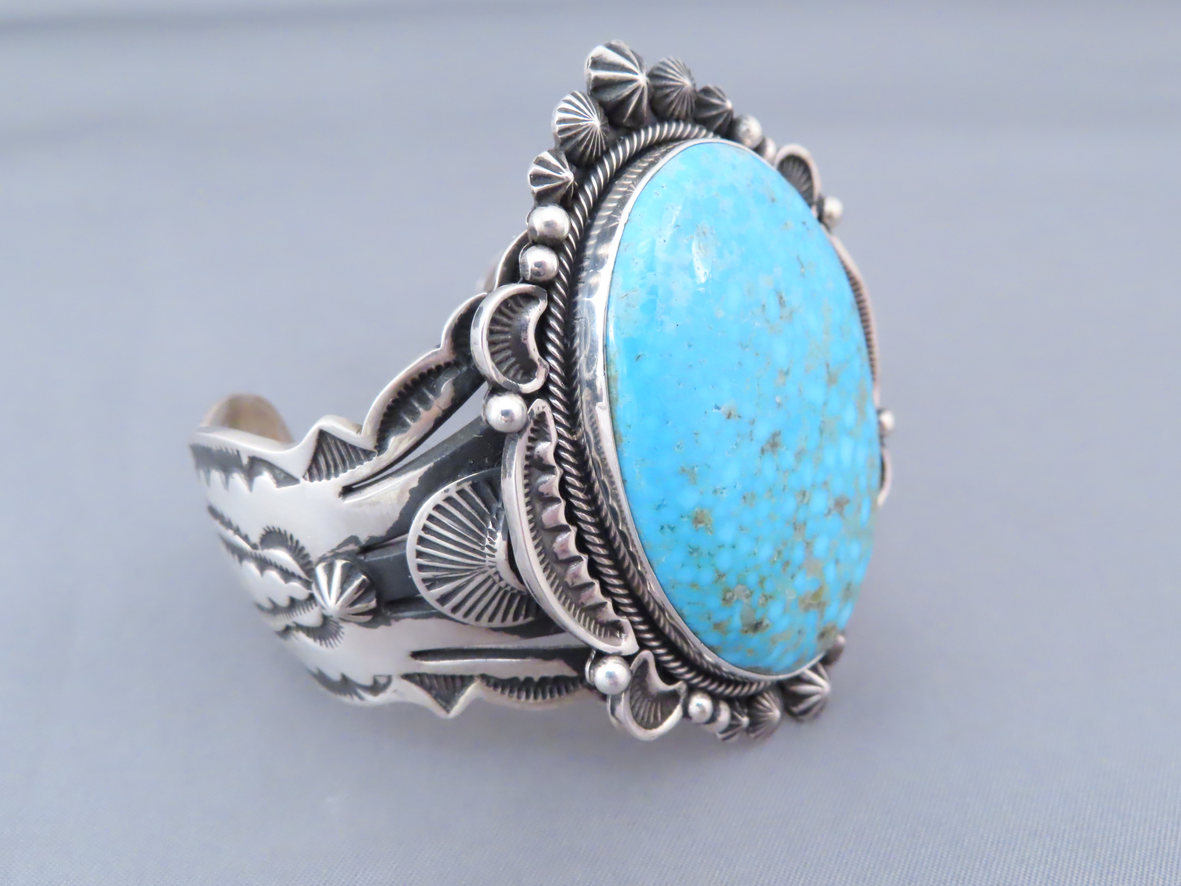Aaron Toadlena Kingman Turquoise Bracelet Cuff
