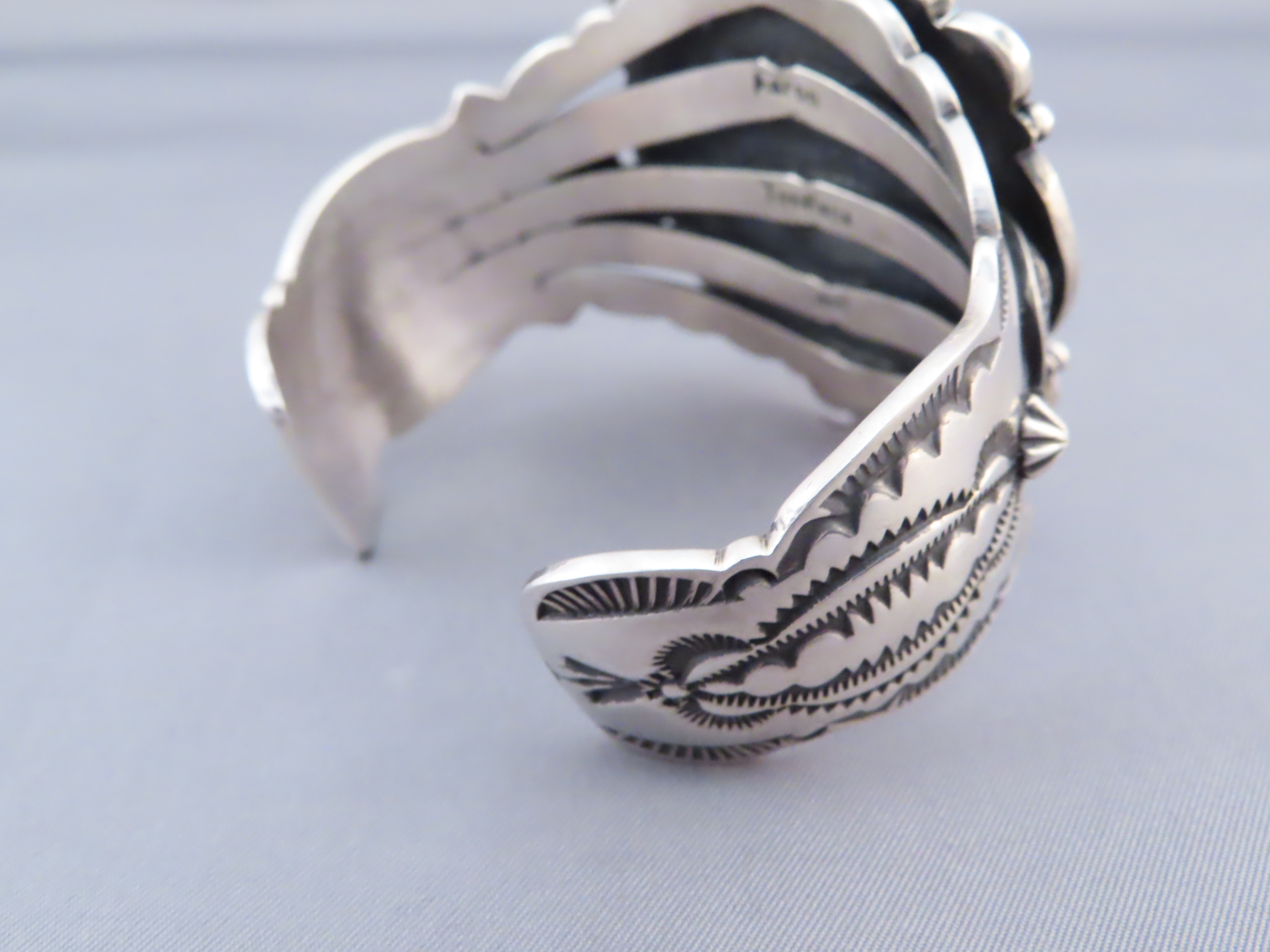Aaron Toadlena Kingman Turquoise Bracelet Cuff