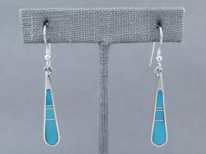 Turquoise Inlay Earrings (Long)