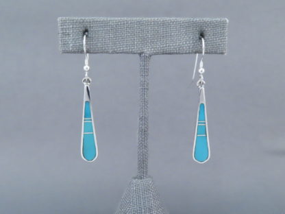 Turquoise Inlay Earrings (Long)