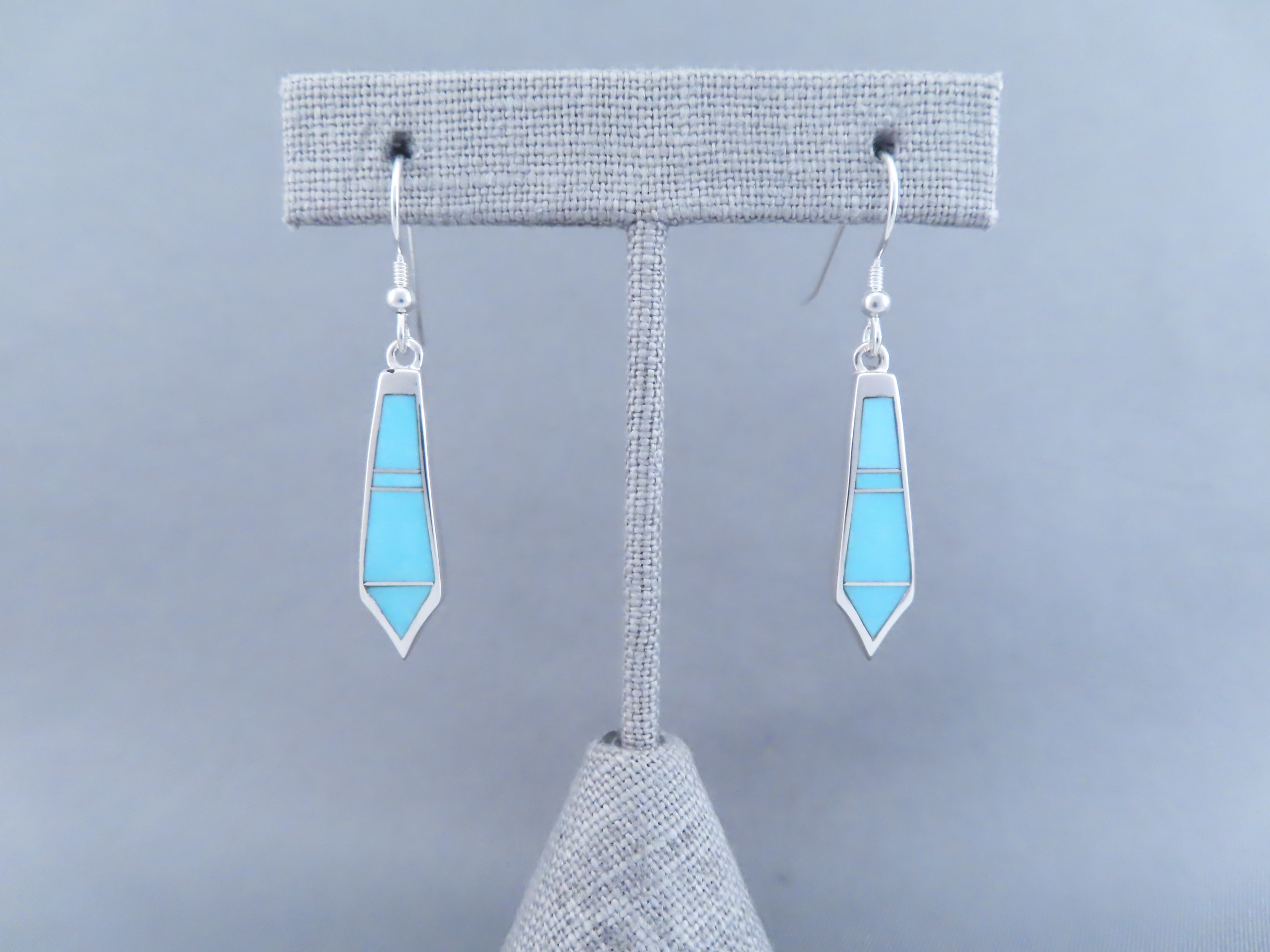 Turquoise Inlay Earrings (Long & Dangling)