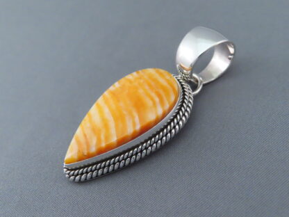 Spiny Oyster Shell Drop Pendant by Artie Yellowhorse