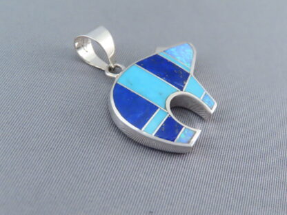 Inlaid Bear Pendant – Reversible Inlay Bear