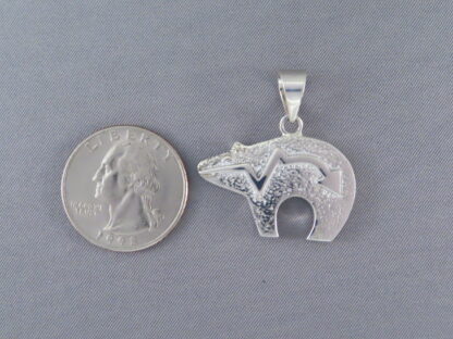 Inlaid Bear Pendant – Reversible Inlay Bear