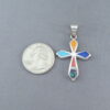 Inlaid Multi-Color Cross Pendant – Colorful Cross!
