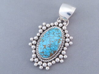 Kingman Turquoise Slider/Pendant by Artie Yellowhorse