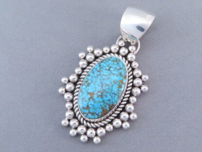 Kingman Turquoise Slider/Pendant by Artie Yellowhorse