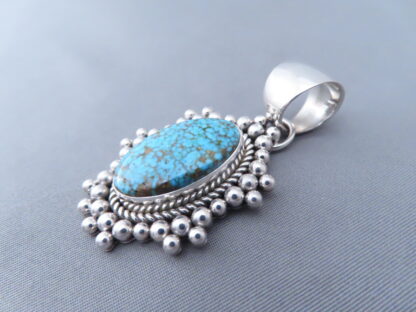 Kingman Turquoise Slider/Pendant by Artie Yellowhorse