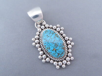 Kingman Turquoise Slider/Pendant by Artie Yellowhorse