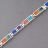 Inlaid Multi-Color Link Bracelet (more dainty)