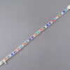 Inlaid Multi-Color Link Bracelet (more dainty)