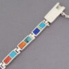 Inlaid Multi-Color Link Bracelet (more dainty)