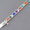 Inlaid Multi-Color Link Bracelet (more dainty)