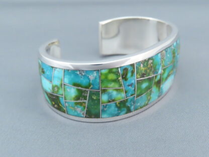 Sonoran Gold Turquoise Inlay Bracelet Cuff