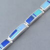 Turquoise & Opal & Lapis Inlay Link Bracelet (Wider)