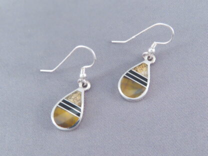 Multi-Stone Inlay Earrings – Teardrops