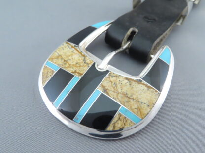 Multi-Stone Inlay Ranger Buckle Set with Turquoise