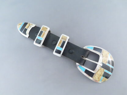 Multi-Stone Inlay Ranger Buckle Set with Turquoise