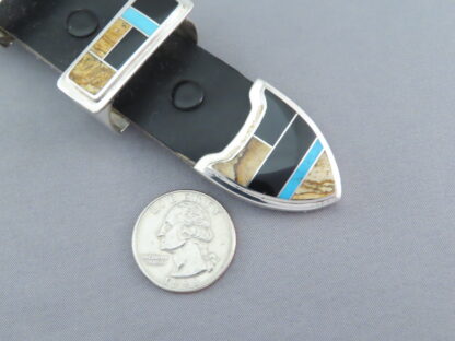Multi-Stone Inlay Ranger Buckle Set with Turquoise