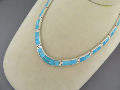 Turquoise Inlay Necklace – Full Turquoise Necklace