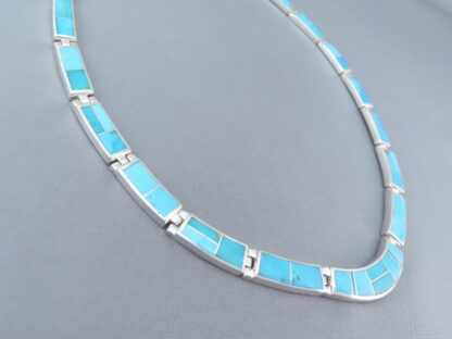 Turquoise Inlay Necklace – Full Turquoise Necklace