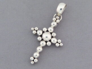 Sterling Silver Cross Pendant by Artie Yellowhorse