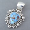 Artie Yellowhorse Golden Hills Turquoise Pendant