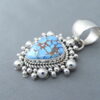 Artie Yellowhorse Golden Hills Turquoise Pendant