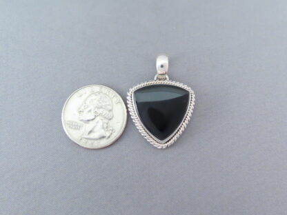 Black Onyx Pendant by Artie Yellowhorse