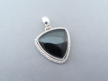 Black Onyx Pendant by Artie Yellowhorse