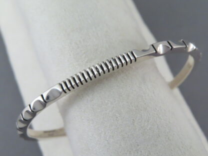 Silver Bracelet Cuff by Artie Yellowhorse