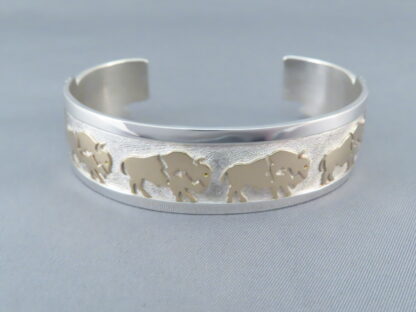 Gold & Silver BUFFALO Bracelet by Robert Taylor