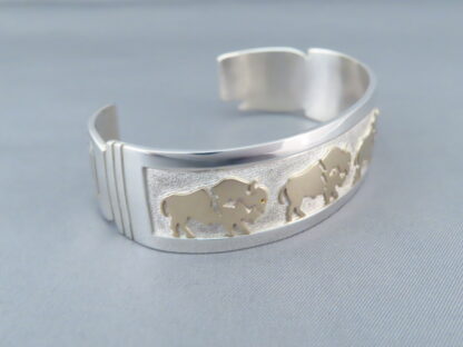 Gold & Silver BUFFALO Bracelet by Robert Taylor