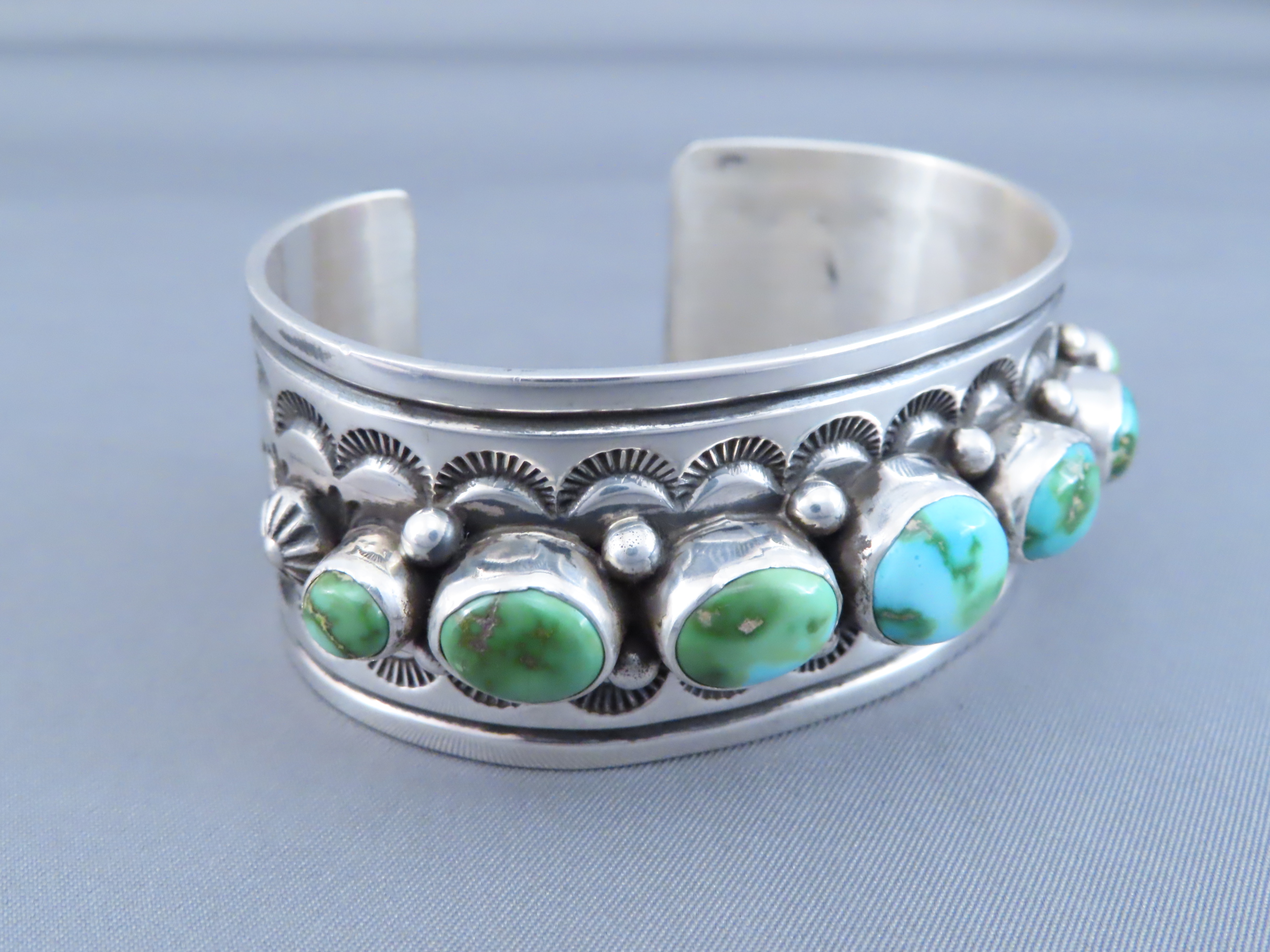 Cuff Bracelet with ‘Sonoran Gold’ Turquoise