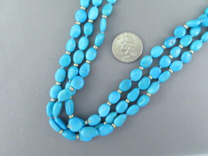 Sleeping Beauty Turquoise & 14kt Gold Necklace