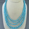 Layered Sleeping Beauty Turquoise Necklace by Desiree Yellowhorse